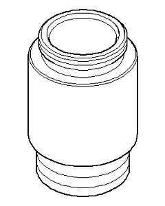 Dornbracht nipple WFB-EHM - ma 092403121-10 matt white
