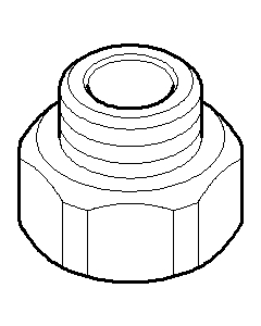 Dornbracht raccord de réduction G1/2-IxG3/ 092403185-00 092403185 2000 /2&quot; x 3/8&quot; chromé
