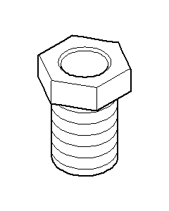 Dornbracht screw nip. expiration elktr 092403202-07 raw nickel-plated
