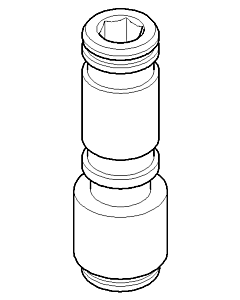 Dornbracht nipple 092403273-00 092403273 D.24 x 75.50 mm chrome