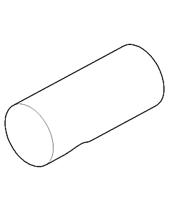 Dornbracht nipple, outlet end piece 09240416310-06 110 x 50 x 50_platinum matt