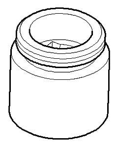 Dornbracht nipple M24 x 2000 - p 09240416410-06 40x30x30_platinum matt