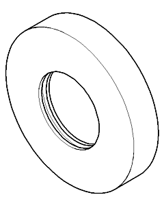 Dornbracht rosette for GV1 2000 /4 092720060-06 matt platinum