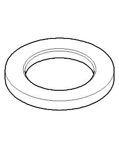 Dornbracht rosace 48x5 chromé 092722002-00 092722002 D 48 x 5 mm chromé