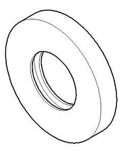 Dornbracht rosette platinum matt 092722004-06 D 32.2 x 9 mm platinum brushed