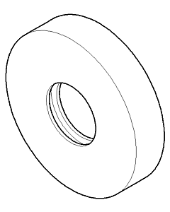 Dornbracht Rosette 69,5x15 chrom 092722011-00 15 mm Chrom