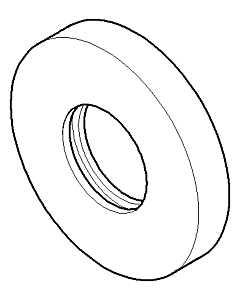 Dornbracht Rosette 092722015-09 092722015 D.55 x D.24,6 x 9 mm messing