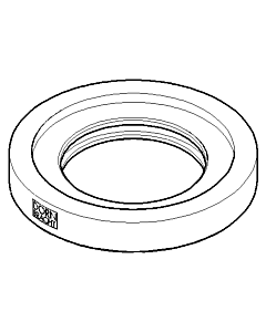 Dornbracht rosette for ceiling binding 092722040-06 matt platinum