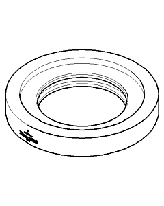 Dornbracht rosace pour fixation au plafond blanc mat