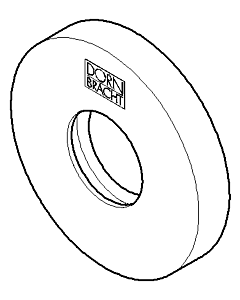 Dornbracht ROS.SCHUB,FÜR G 1/2 gelase 092722503-33 mattschwarz