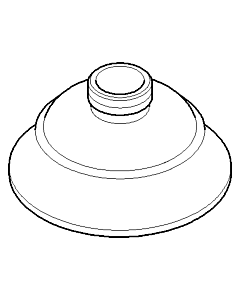 Dornbracht rosette three-hole battery 09273600010-00 chrome