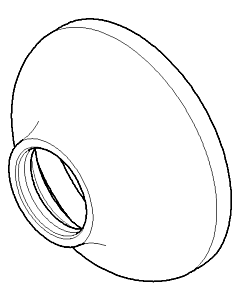 Dornbracht rosace G 3/4 - platine 092739010-08 platine