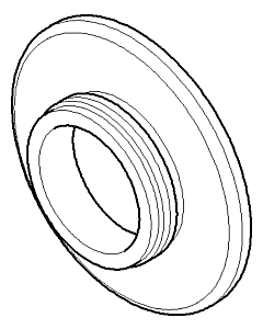Dornbracht Rosette Unterteil 092748024-00 chrom