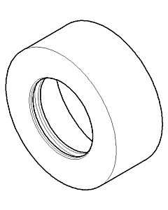 Dornbracht rosette 60x25 chrome 092762004-00 25 mm chrome