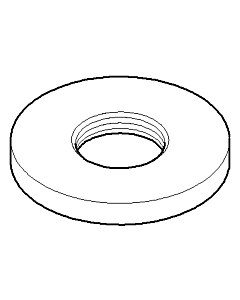 Dornbracht rosace - 092762012-00 chromé , 100 x 60 x 2