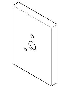 Dornbracht Rosette Brausehalter 092767001-00 chrom