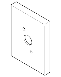 Dornbracht rosette wall connection elbow 092767002-00 chrome