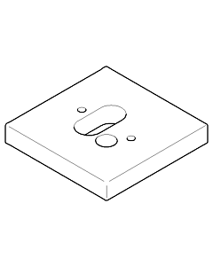 Dornbracht rosace 092767013-06 platine mat