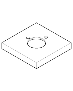 Dornbracht rosace - 092768001-00 60x60x25_chrom