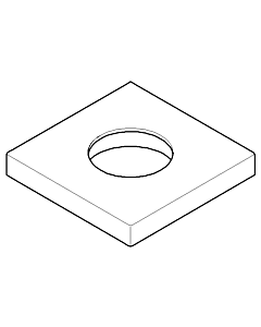 Dornbracht Rosette Schlauch-Brause S 092768003-06 platin matt