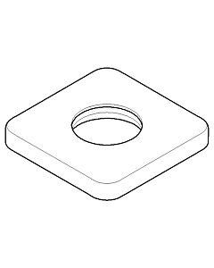 Dornbracht Rosette Schlauch-Brause - 092771007-10 weiß matt