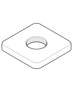 Dornbracht Rosette 2-Wegeumst.WR LUL 092771008-00 130x90x35_chrom