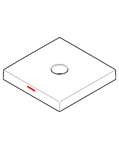 Dornbracht rosace 55 x 55 marquage 092773003-00 chromé