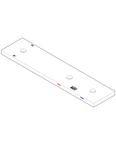 Dornbracht rosette 2 Ventile and 2000 U 092773013-47 champagne