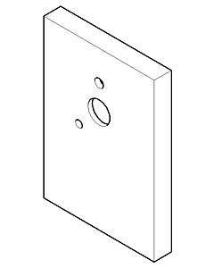 Dornbracht support de douche rosace 092773015-00 chromé