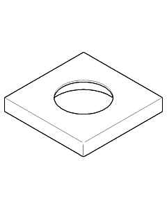 Dornbracht Rosette Schlauch-Brause - 092778011-06 platin matt