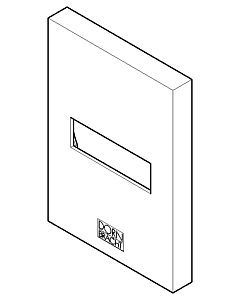 Dornbracht rosace pour prise murale 092778017-00 100 x 60 x 60_chrom