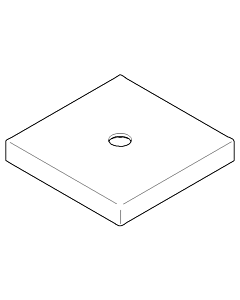 Dornbracht rosette MEM for handle 092778033-49 cyprum