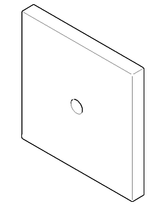 Dornbracht rosace MEM 092778037-06 platine mat