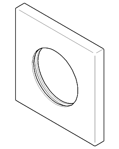 Dornbracht rosace 092778039-06 platine mat