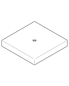 Dornbracht rosace garniture de vidange 092778041-06 platine mat