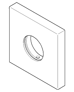 Dornbracht rosette corner valve 092778042-49 cyprum