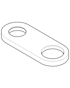 Dornbracht Rosette pour EHM/Douche Kü 092779002-00 chromé