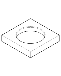 Dornbracht Rosette für Körper MARO 2 092779005-06 platin matt