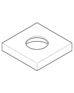 Dornbracht rosace pour bec MARO 092779006-06 platine mat