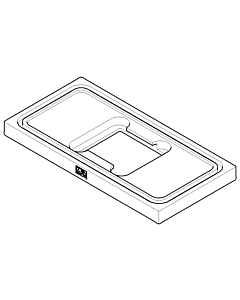 Dornbracht plate 092779009-06 matt platinum