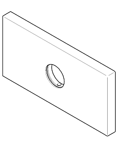 Dornbracht plaque Bidet 092779010-06 platine mat