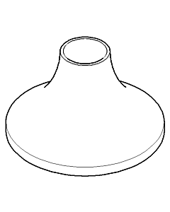 Dornbracht Rosette für Auslauf 092780011-00 092780011 D.60 x 37 mm chrom