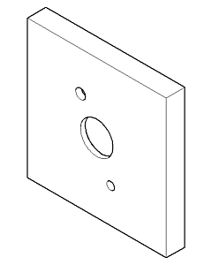 Dornbracht Rosette 092782006-06 092782006 60 x 60 x 9 mm platin matt