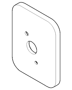 Dornbracht rosace 092784021-06 092784021 60 x 78 x 9 mm platine mat