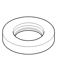 Dornbracht Ros. feuille à un seul trou G3/4 Tara 092788001-00 Classic chromé