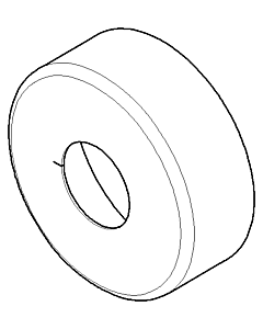 Dornbracht Rosette platin matt 092789007-06 24 mm Platin gebürstet