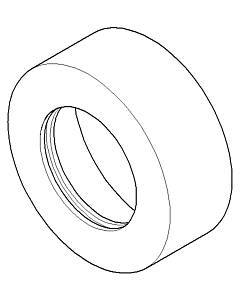 Dornbracht Rosette 65 x 25 - 092789103-00 100x60x60_chrom