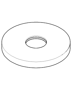 Dornbracht Rosette Schub 2-3 Wege DA 092789104-00 100 x 95 x 10_chrom