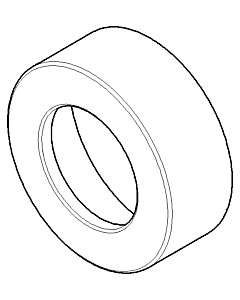 Dornbracht rosace murale BT - 092793001-00 chromé