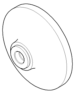 Dornbracht rosace 092795004-00 chromé